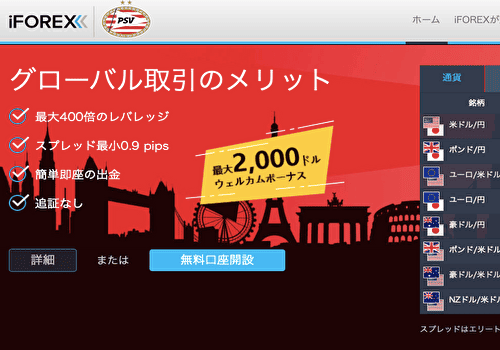 iFOREX公式サイト画像